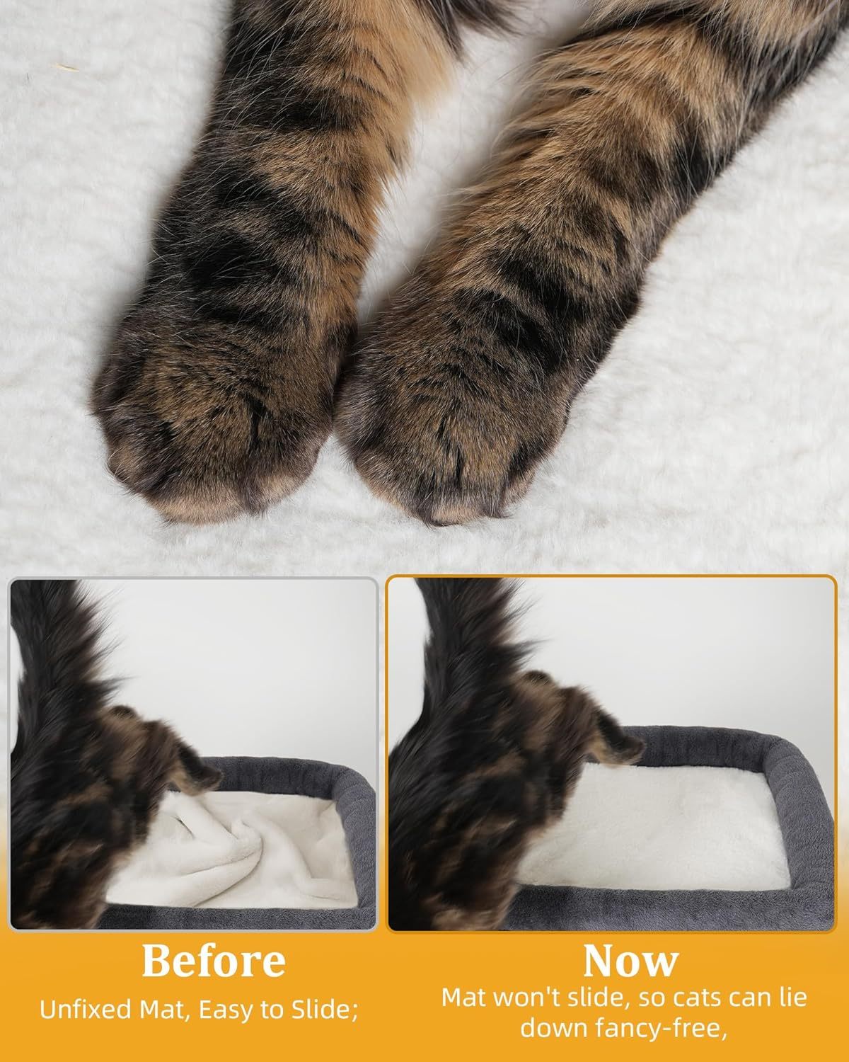 MarvelPaws 14‘’ Cat Tree Tower with Scratching Post| Perch Bed for All Cats| 20 * 16.5in, Dark Gray