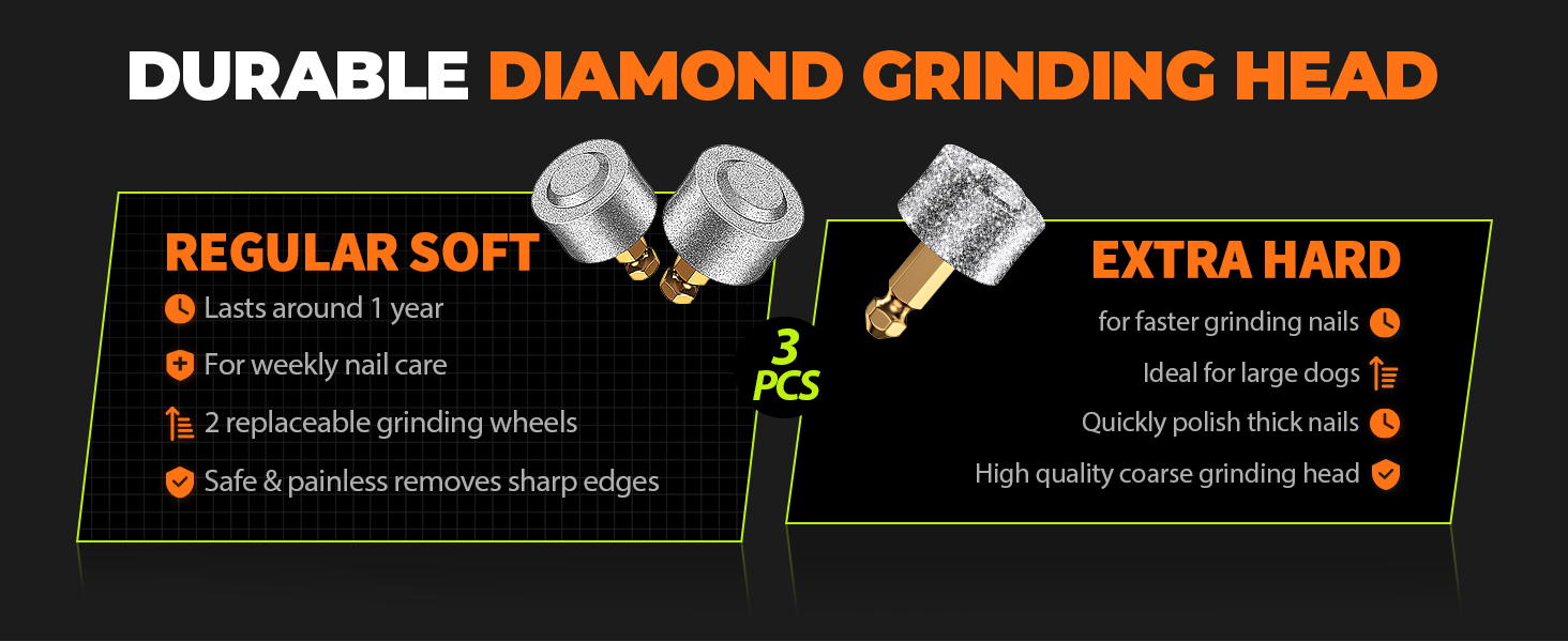 3 replacement grinder bits