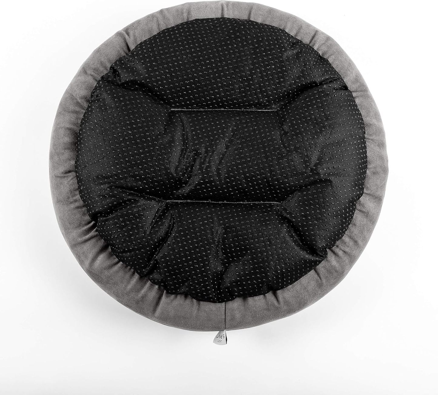 Love's Cabin Round Donut Cat And Dog Cushion Bed| 20in bed for Cats or Small Dogs| Anti-slip & Water-resistant Bottom, Super Soft Durable Fabric Pet Beds