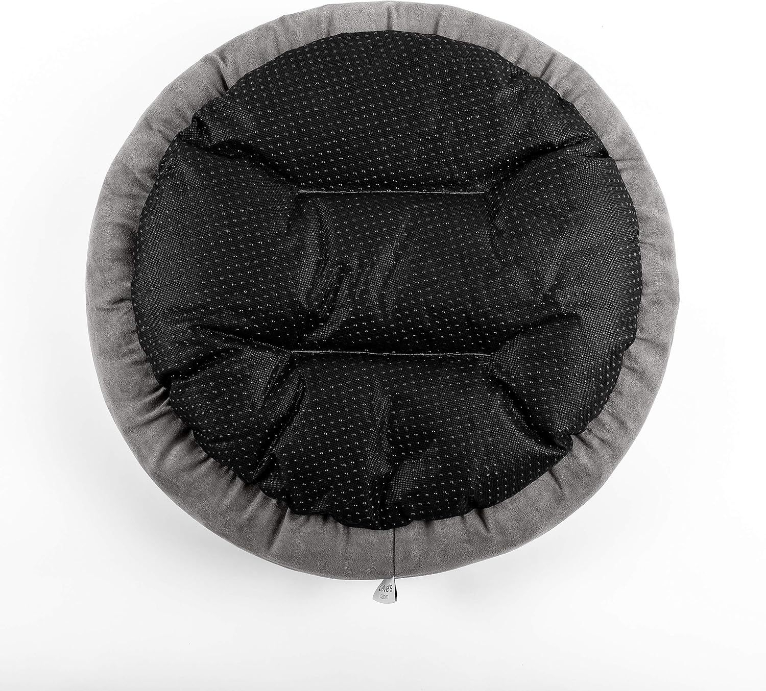 Love's Cabin Round Donut Cat And Dog Cushion Bed| 20in bed for Cats or Small Dogs| Anti-slip & Water-resistant Bottom, Super Soft Durable Fabric Pet Beds