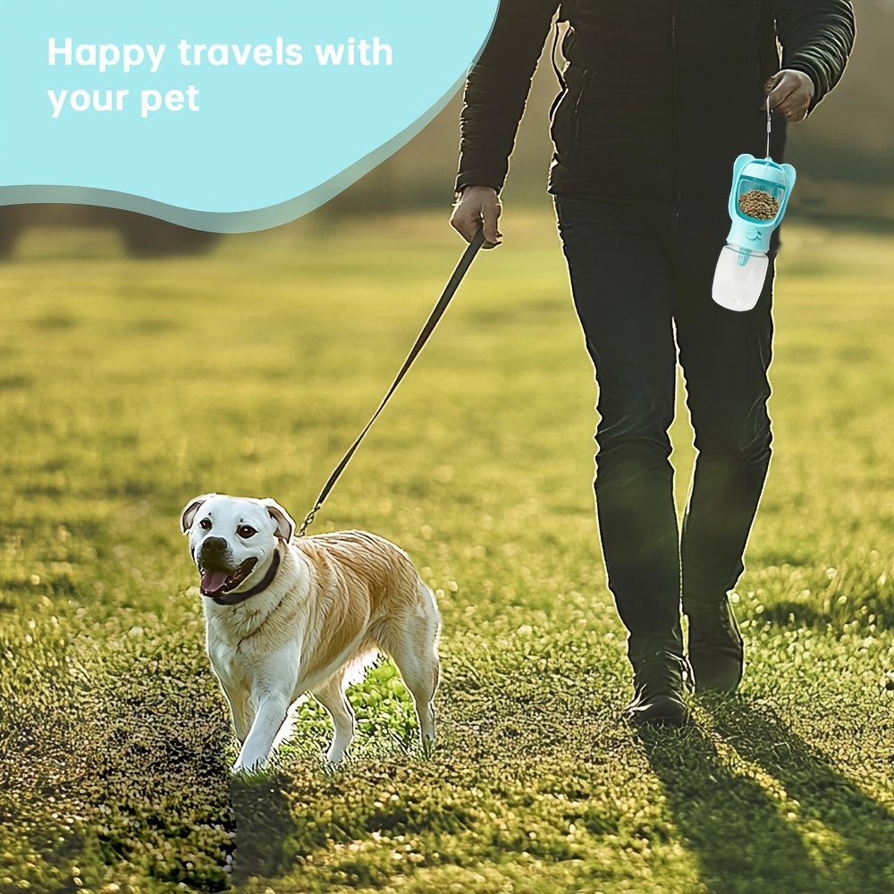 MarvelPaws Portable Pet Water Bottle |   Dog Water Bottle With Food Container, Outdoor Water Dispenser For Cat, Puppy, Pets For Walking, Hiking, Travel