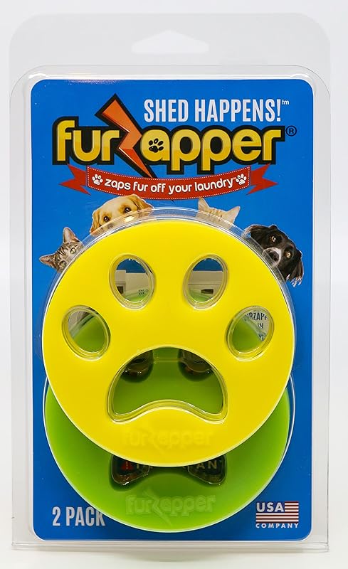 FurZapper Pet Hair Remover for Laundry, 2 Pack - Reusable Dog & Cat Hair Remover Tool