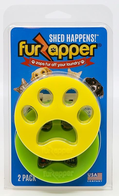 FurZapper Pet Hair Remover for Laundry, 2 Pack - Reusable Dog & Cat Hair Remover Tool