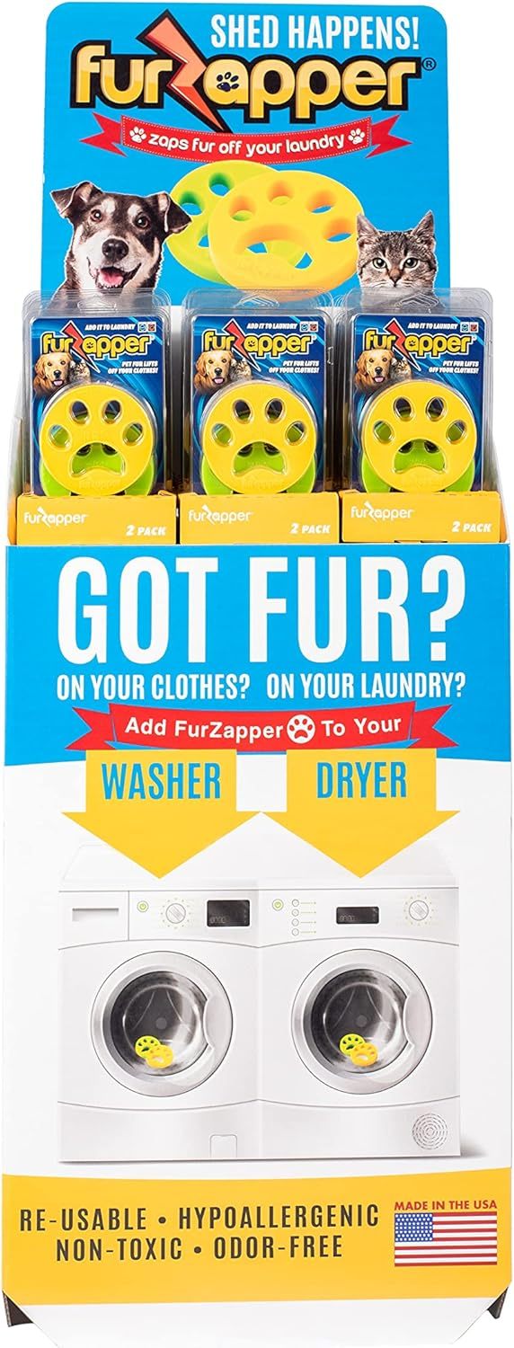 FurZapper Pet Hair Remover for Laundry, 2 Pack - Reusable Dog & Cat Hair Remover Tool
