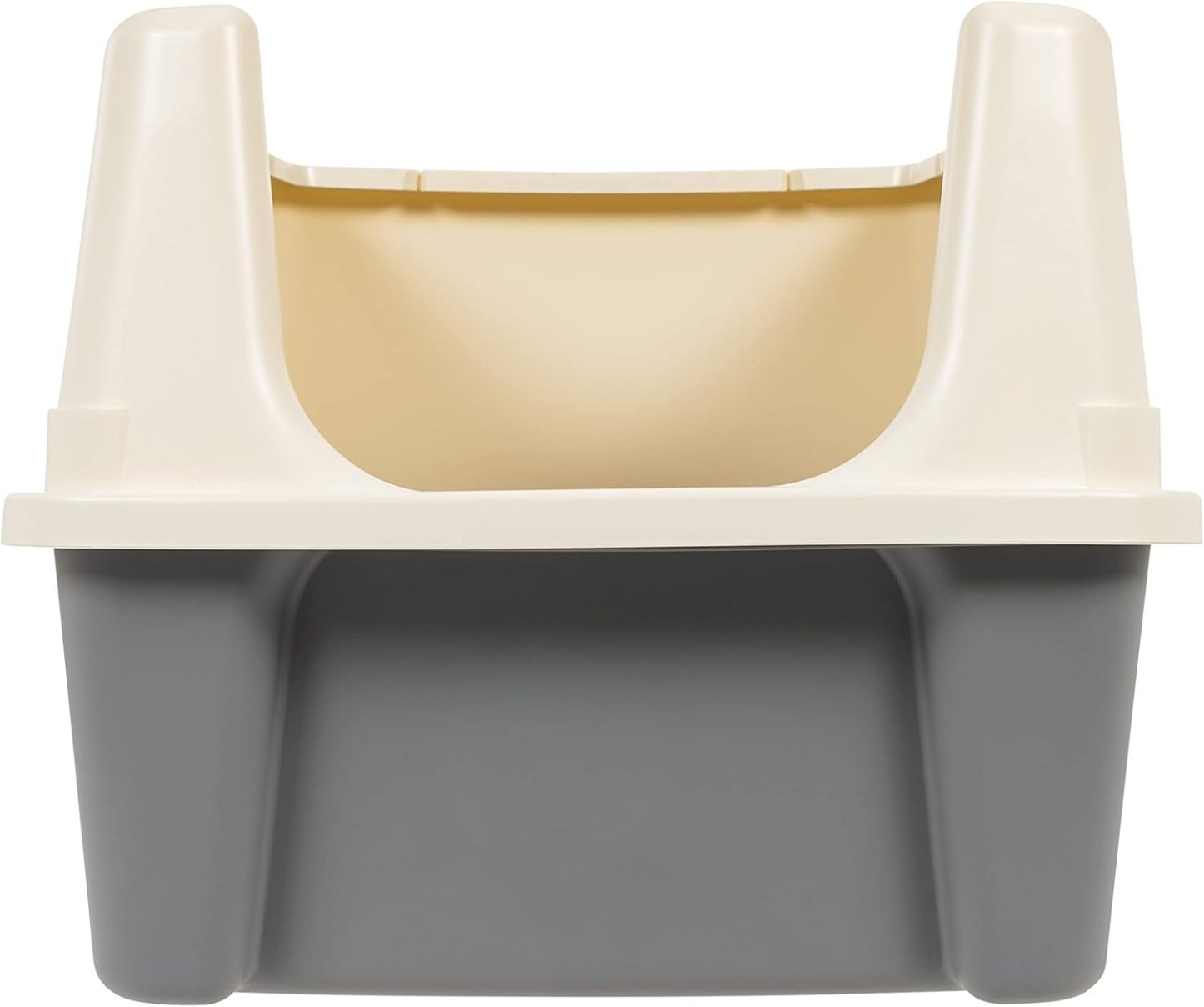 MarvelPaws Basics Large Cat Litter Box with High Sides, Open Top, Includes Scoop| 19 x 15 x 11.75 inches