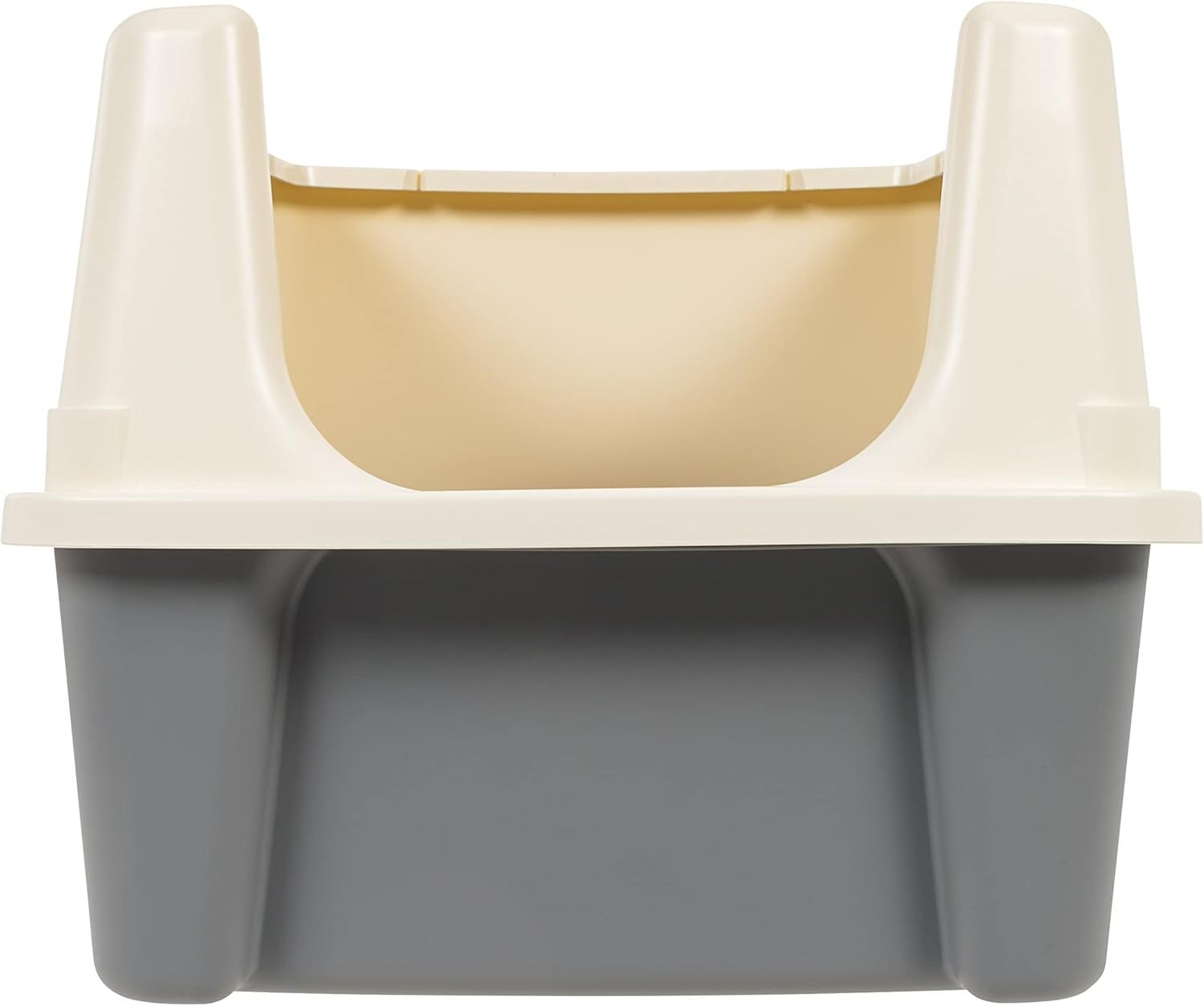MarvelPaws Basics Large Cat Litter Box with High Sides, Open Top, Includes Scoop| 19 x 15 x 11.75 inches