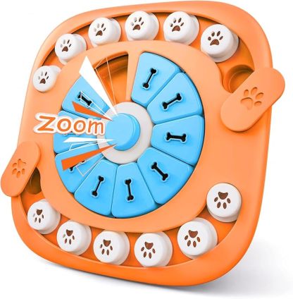 Interactive Dog Treat Puzzle Toys for IQ Training & Mental Stimulating| Fun Slow Feeder,Large Medium Small Dogs Enrichment Toys with Squeak Design