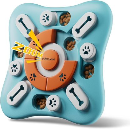 Interactive Dog Treat Puzzle Toys for IQ Training & Mental Stimulating| Fun Slow Feeder,Large Medium Small Dogs Enrichment Toys with Squeak Design