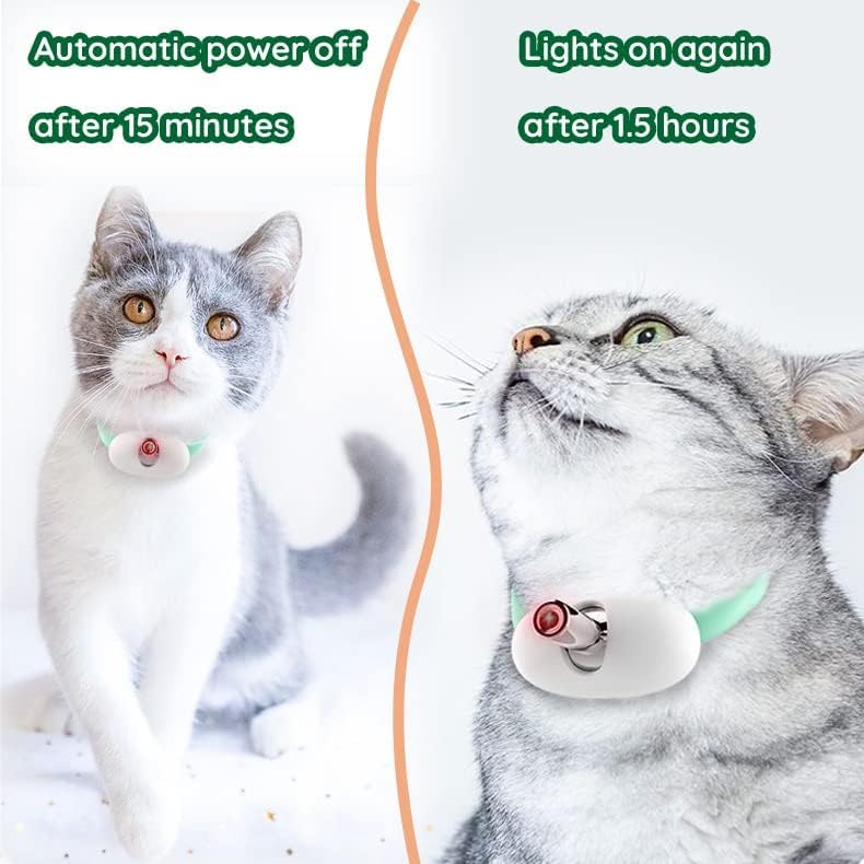 Laser Pointer Collar for Cats| Wearable Automatic Cat Laser Light Toy| Electric Smart Amusing USB Rechargeable Interactive Kitten Collar