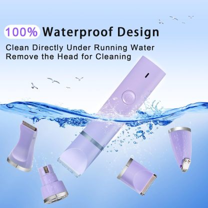 MarvelPaws Pet Grooming Clippers Kit-Electric Rechargeable Cat Trimmer Tools-Cordless Quiet Pet Nail Paw Grinder-4 in 1 Multifunctional Low Noise Shaver-Razor for feet Face Ears Toenail Eye