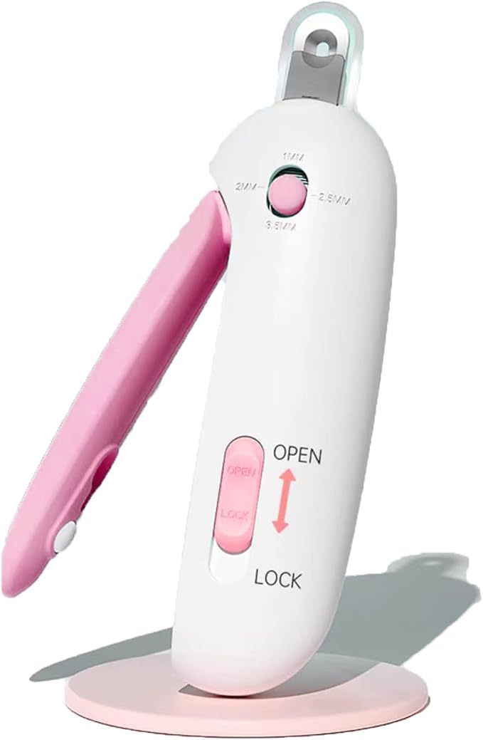 MarvelPaws Cat Nail Clippers Removable Debris Collector With Adjustable Size| Built-in Hidden Nail File, Round Hole Blade, Safe Home Grooming Tool