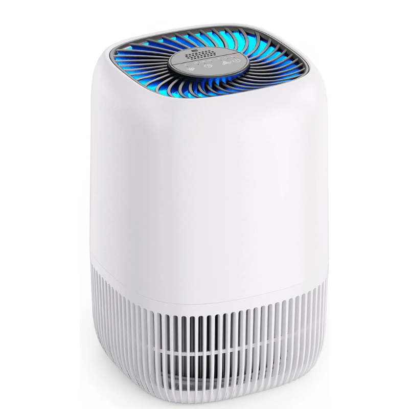 Air Purifiers for Home with H13 True HEPA Filter Up to 1076 Ft² for Pet Hair, Odors, Pollen, Smoke| Compact Air Cleaner with 3 Speeds, Timer, Aroma Quiet 360 ° Intake Filter