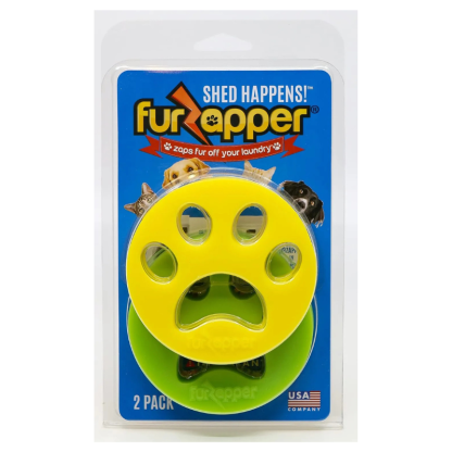 FurZapper Pet Hair Remover for Laundry, 2 Pack - Reusable Dog & Cat Hair Remover Tool