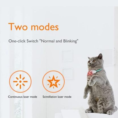 Laser Pointer Collar for Cats| Wearable Automatic Cat Laser Light Toy| Electric Smart Amusing USB Rechargeable Interactive Kitten Collar