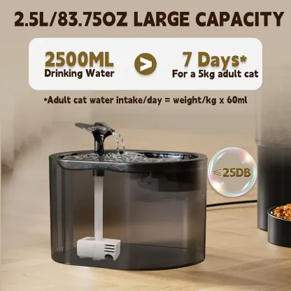 MarvelPaws Large Capacity Wi-Fi Remote Automatic Cat Feeder & 84.54oz Wireless Automatic Dog Drinking Fountain Bowl with Filter - Quiet Smart Pet Feeder and Drinker System