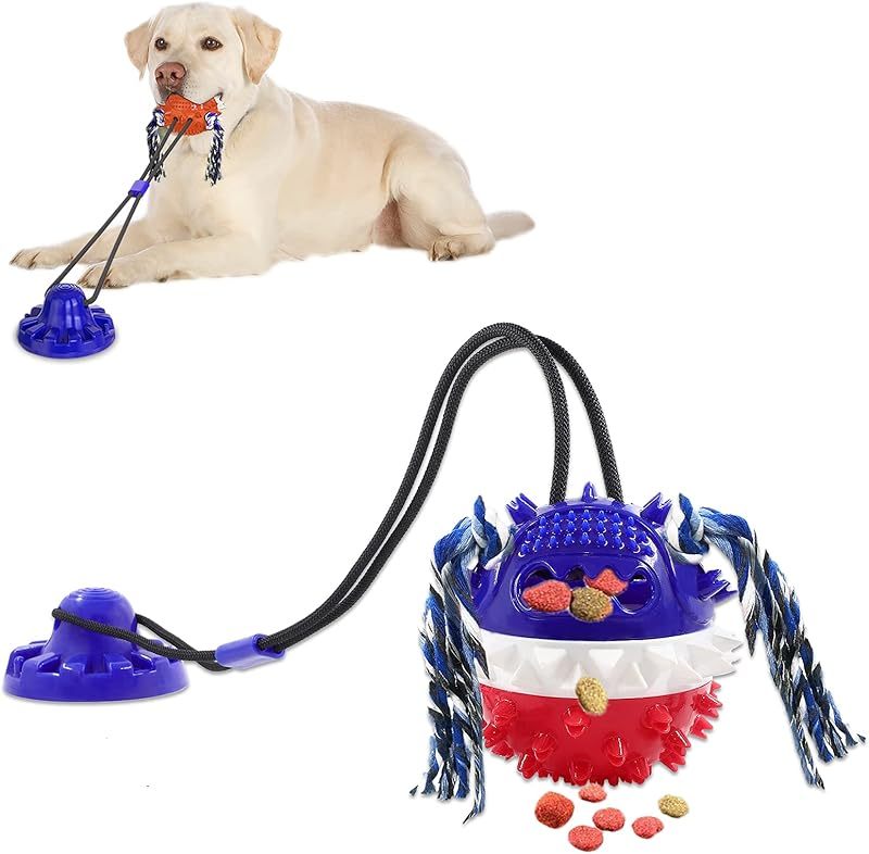 MarvelPaws Dog Chew Toys for Aggressive Chewers| Puppy Dog Training Treats Teething Rope Toys for Boredom Dog Puzzle Treat Food Dispensing Ball Toys for Puppies Teething
