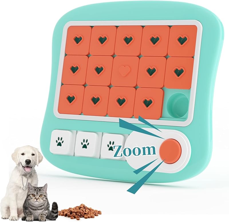 Interactive Dog Treat Puzzle Toys for IQ Training & Mental Stimulating| Fun Slow Feeder,Large Medium Small Dogs Enrichment Toys with Squeak Design