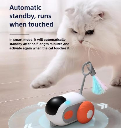 MarvelPaws Smart Electric Cat Toy - Speedy Chase 2.0| Self-Play Interactive Cat Toy Ball for Indoor Kitten & Adult Cats| Stimulating Automatic Enrichment Toys 