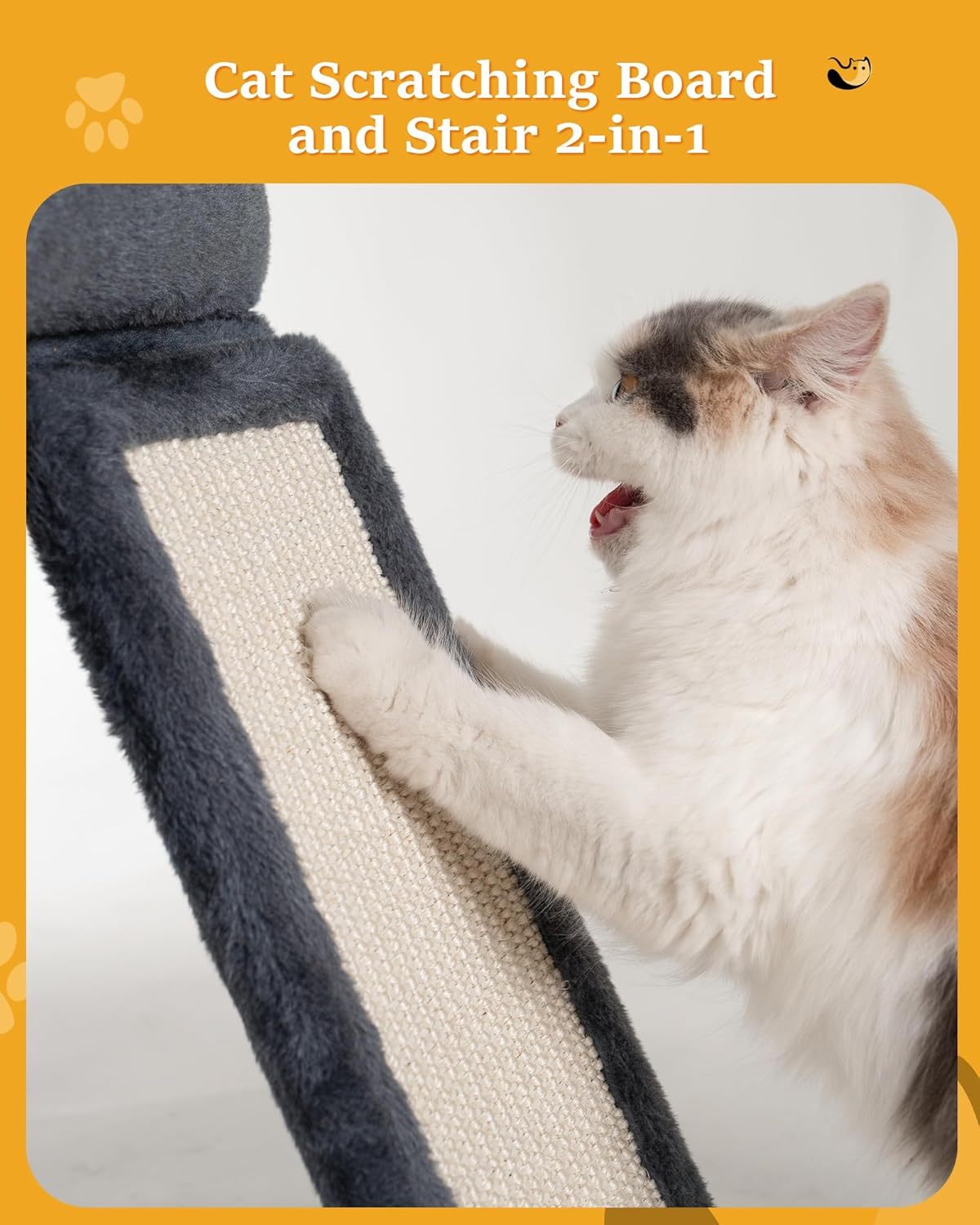 MarvelPaws 14‘’ Cat Tree Tower with Scratching Post| Perch Bed for All Cats| 20 * 16.5in, Dark Gray