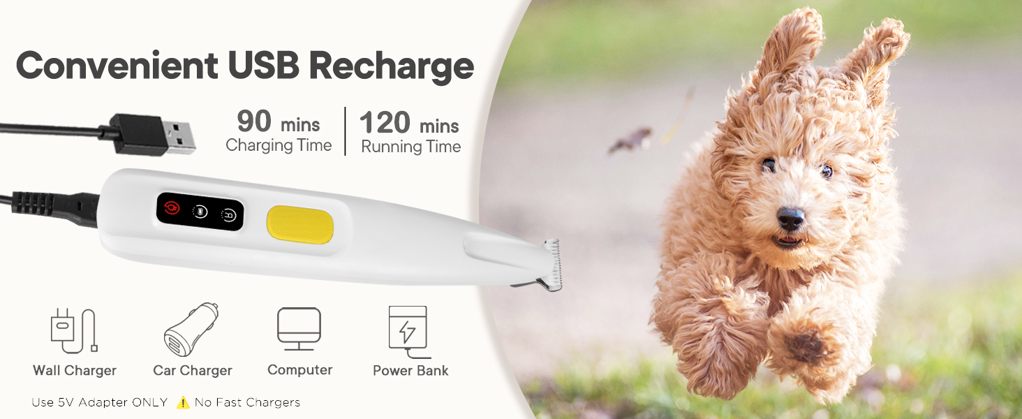 Convenient USB Recharge