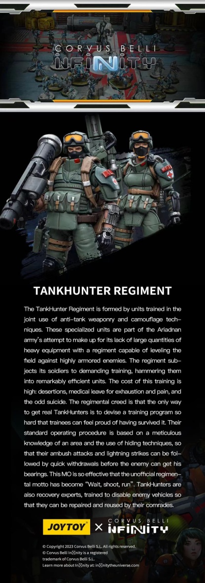 JoyToy Infinity Corvus Belli Ariadna Tankhunter Regiment 2