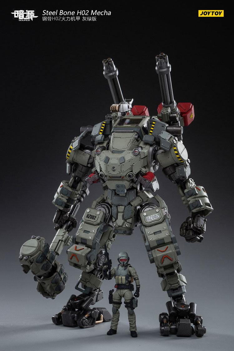 JoyToy Dark Source Steelbone Firepower Mecha H02 Grey-Green