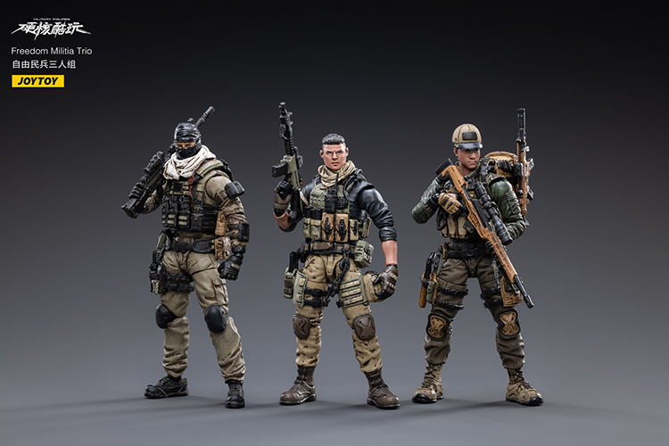 JoyToy Hardcore Coldplay Militia Trio Set – Joytoy Figure - JOYTOY