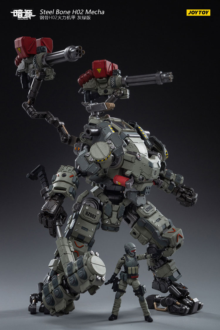 JoyToy Dark Source Steelbone Firepower Mecha H02 Grey-Green