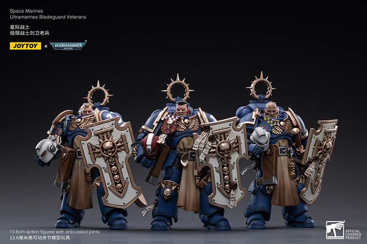 JoyToy WH40K Space Marines Ultramarines Bladeguard Veterans