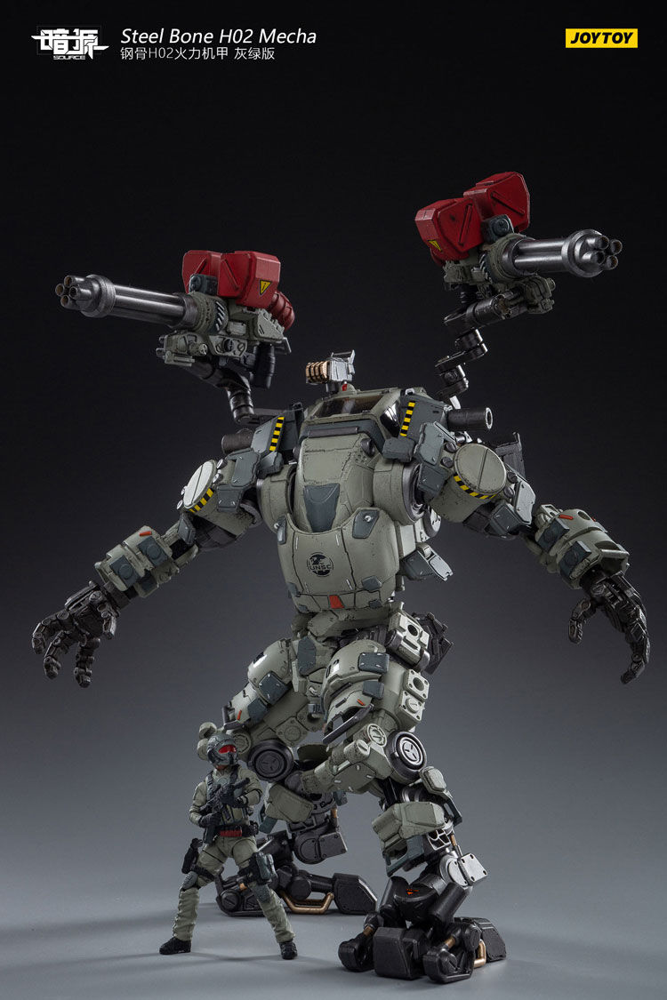 JOYTOY 暗源 STEEL BONE MECH H02 TK02 おまけ JoyToy Dark Source Steelbone Firepower Mecha H02 Grey-Green