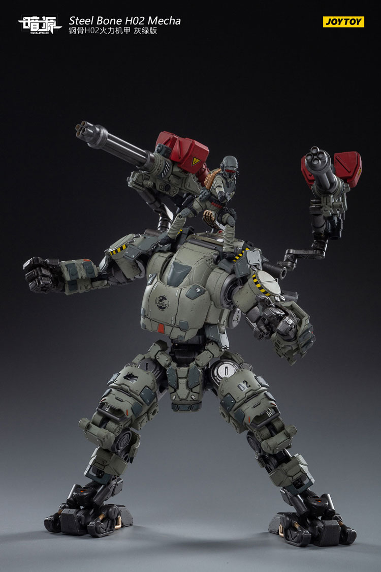 JoyToy Dark Source Steelbone Firepower Mecha H02 Grey-Green