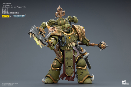 JoyToy WH40K Death Guard Plague Marine with Bubotic axe and Plague Knife