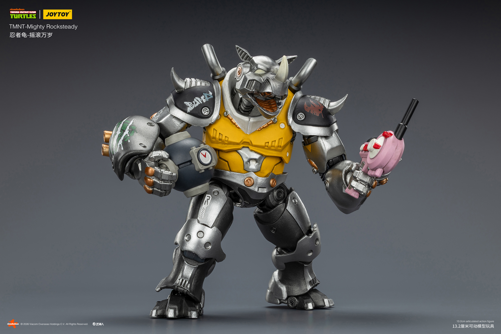 JoyToy Action Figure TMNT - Mighty Rocksteady