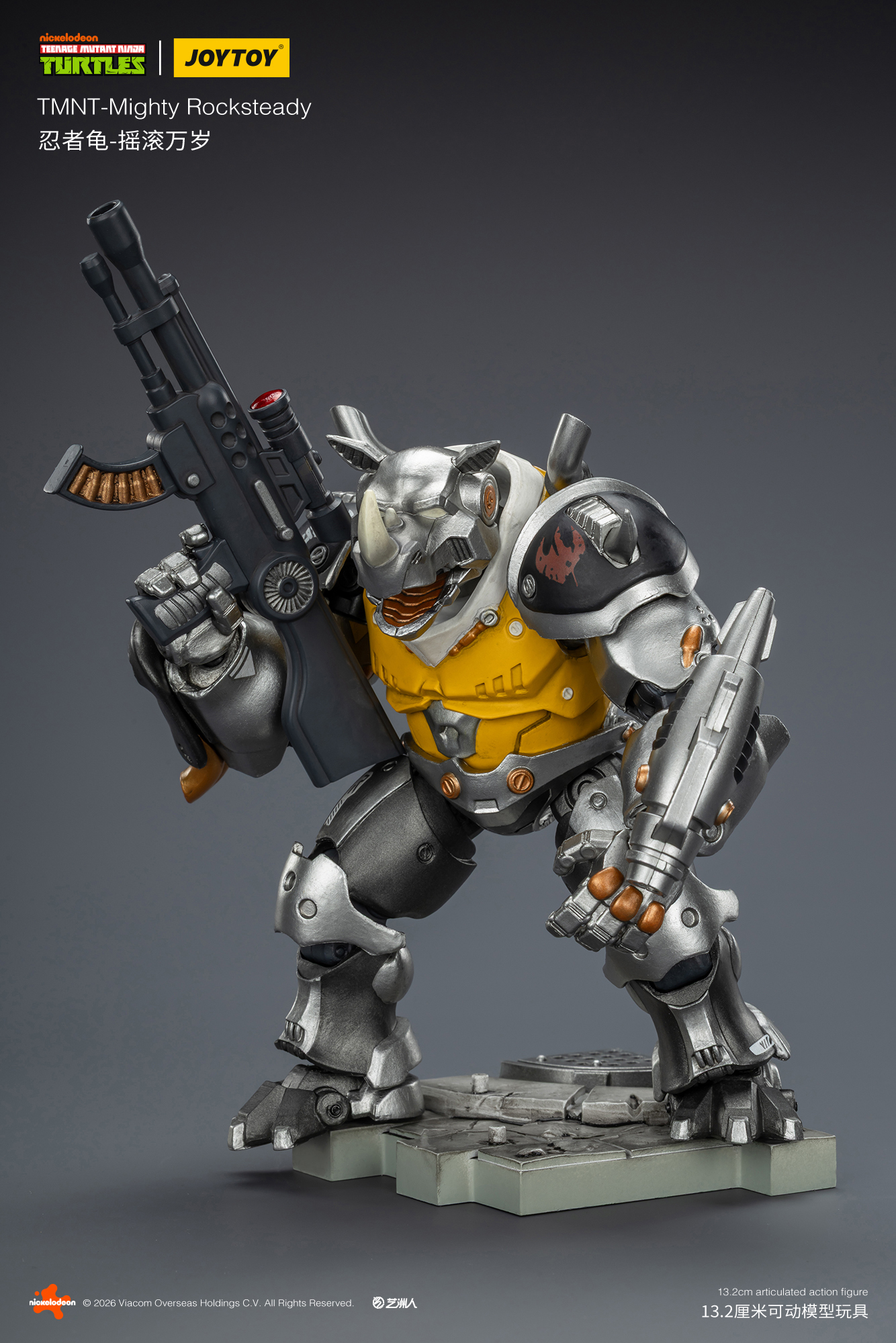 JoyToy Action Figure TMNT - Mighty Rocksteady