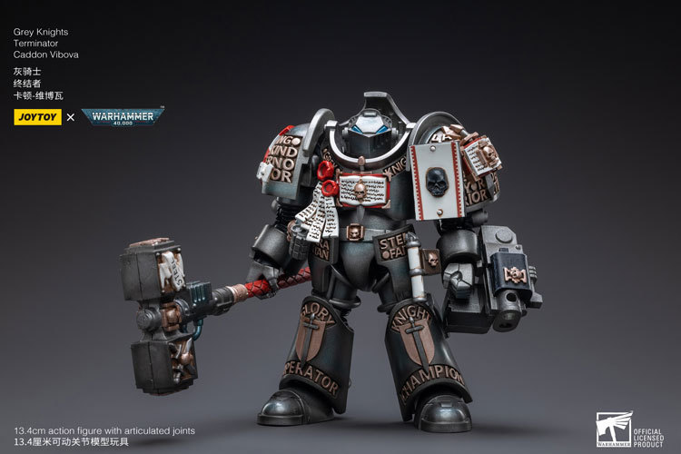 JoyToy WH40K Space Marine Grey Knights Terminator Caddon Vibova