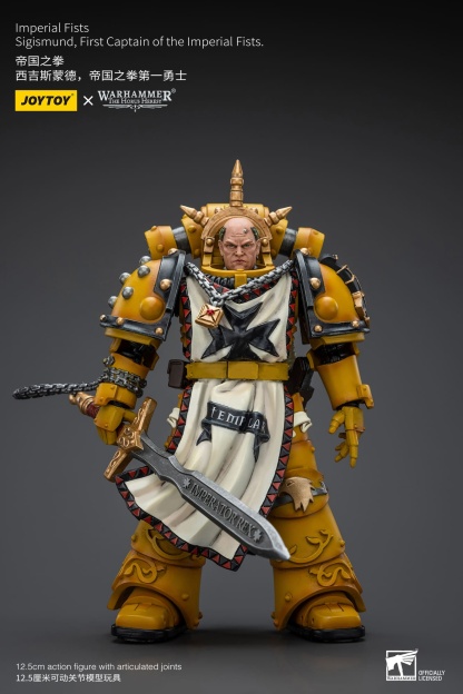 JOYTOY WH40K Imperial Fists Sigismund, First Captain of the Imperial Fists
