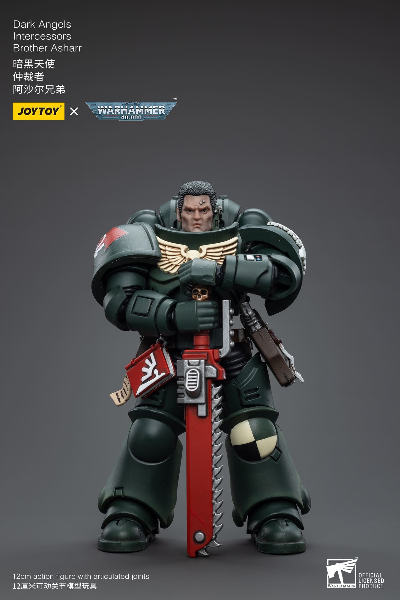 JoyToy WH40K Dark Angels Intercessors Brother Asharr
