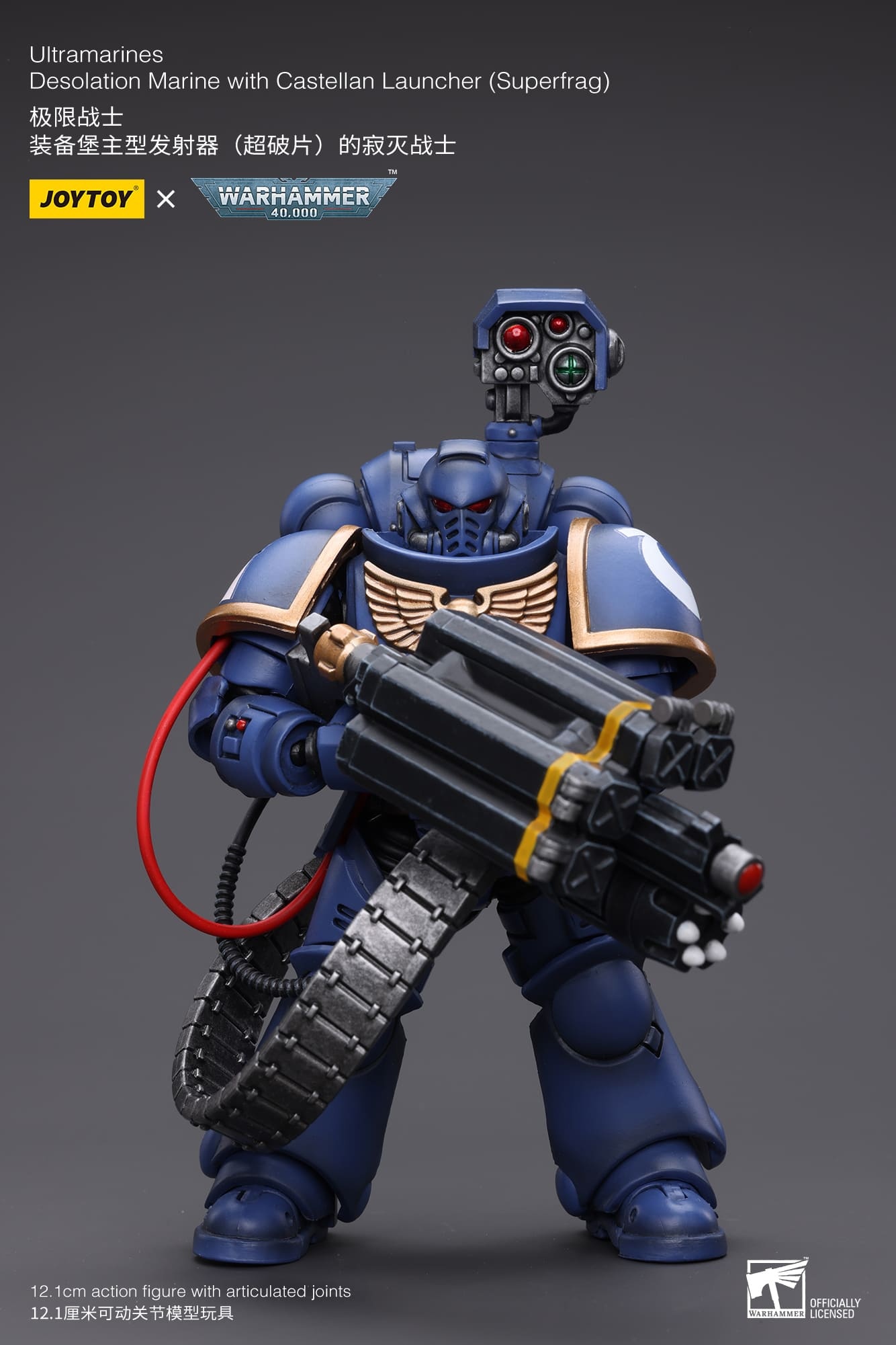 JoyToy WH40K Ultramarines Desolation Marine with Castellan