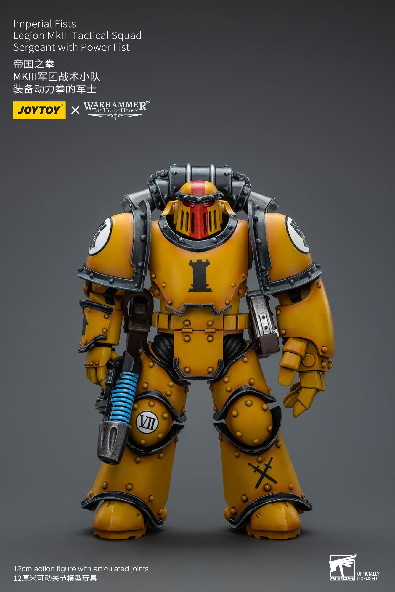 JoyToy WH40K Imperial Fists Legion MKIII Tactical Squad Sergeant with Power Fist