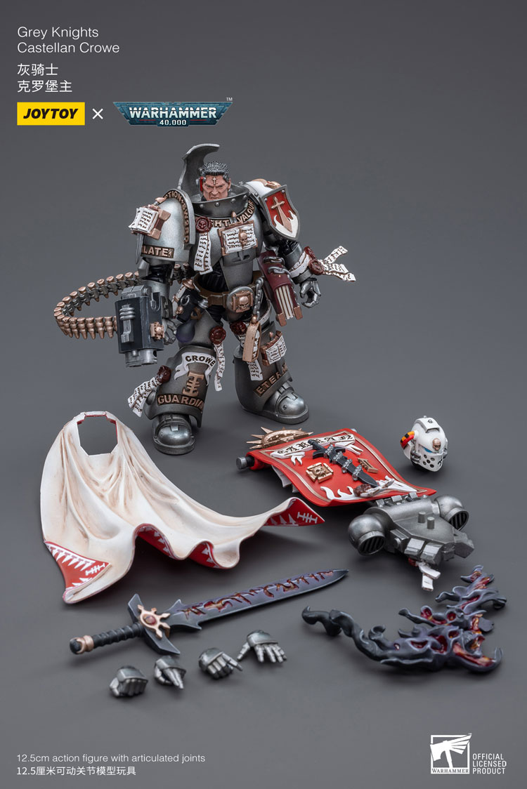 JoyToy WH40K Space Marine Grey Knights Castellan Crowe