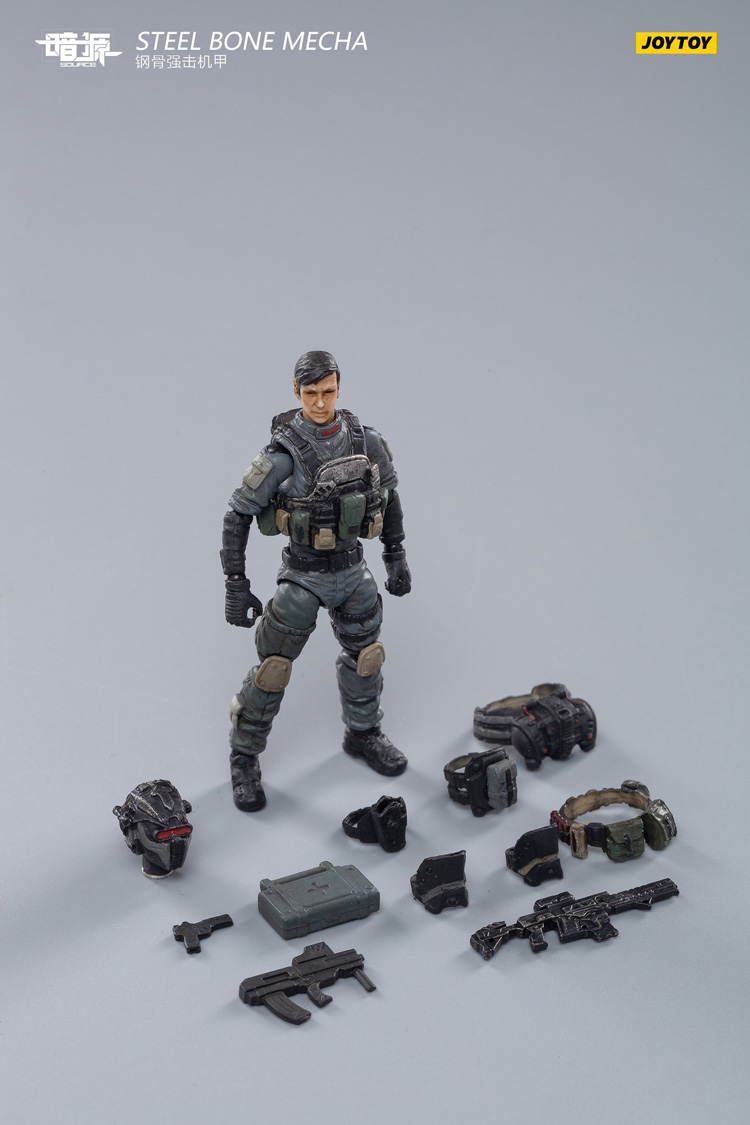 JoyToy Dark Source Steel Bone Armour - Grey with pilot – Joytoy
