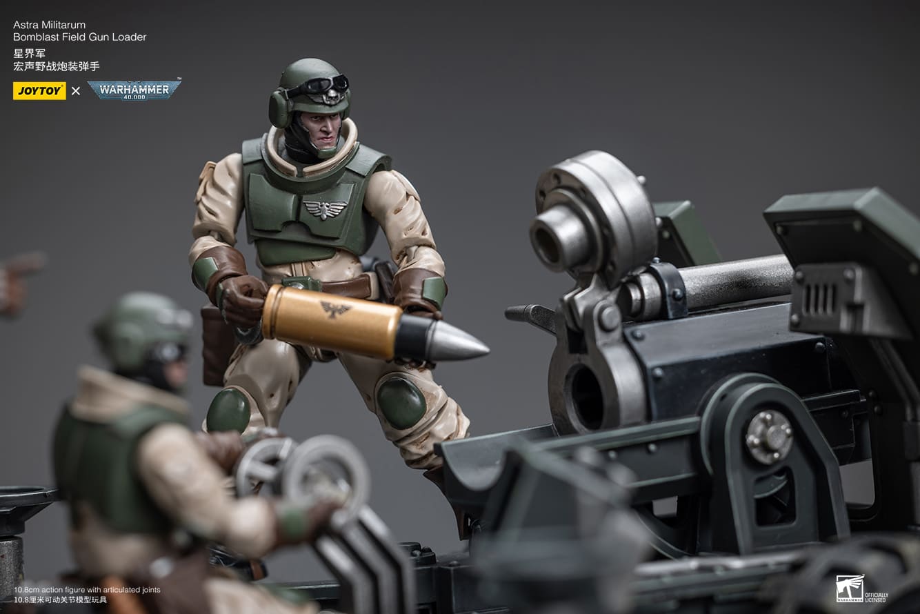 JoyToy WH40K Astra Militarum Ordnance Team with Bombast Field Gun