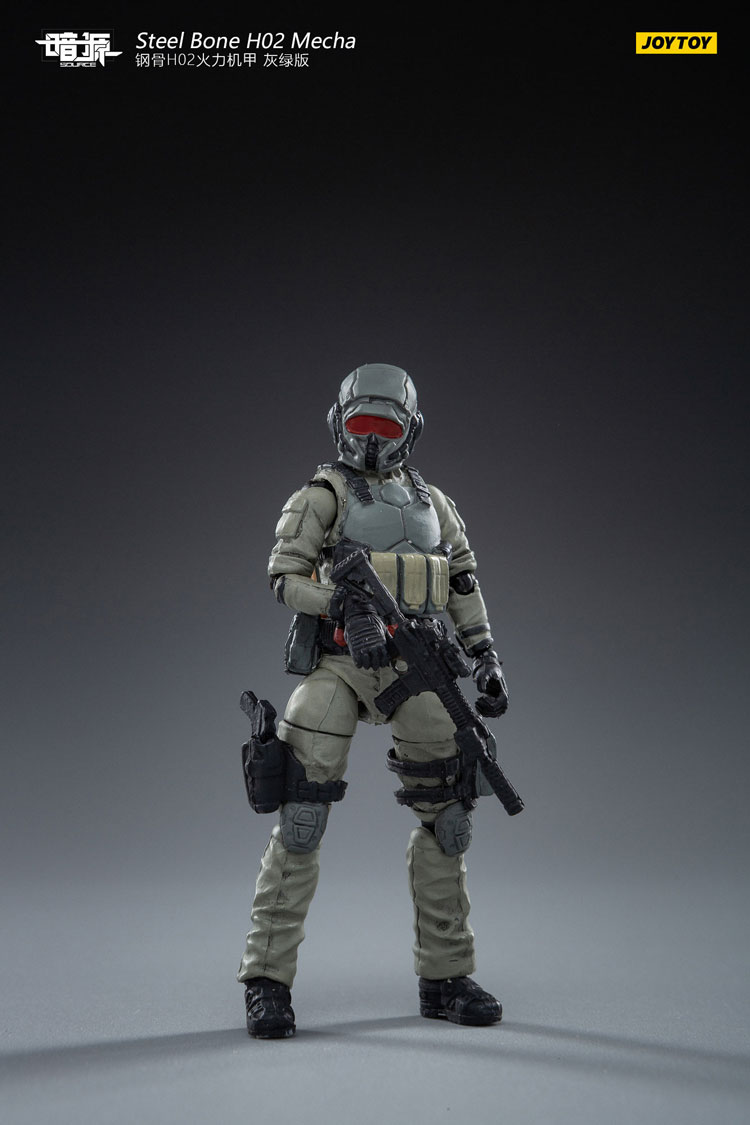 JoyToy Dark Source Steelbone Firepower Mecha H02 Grey-Green