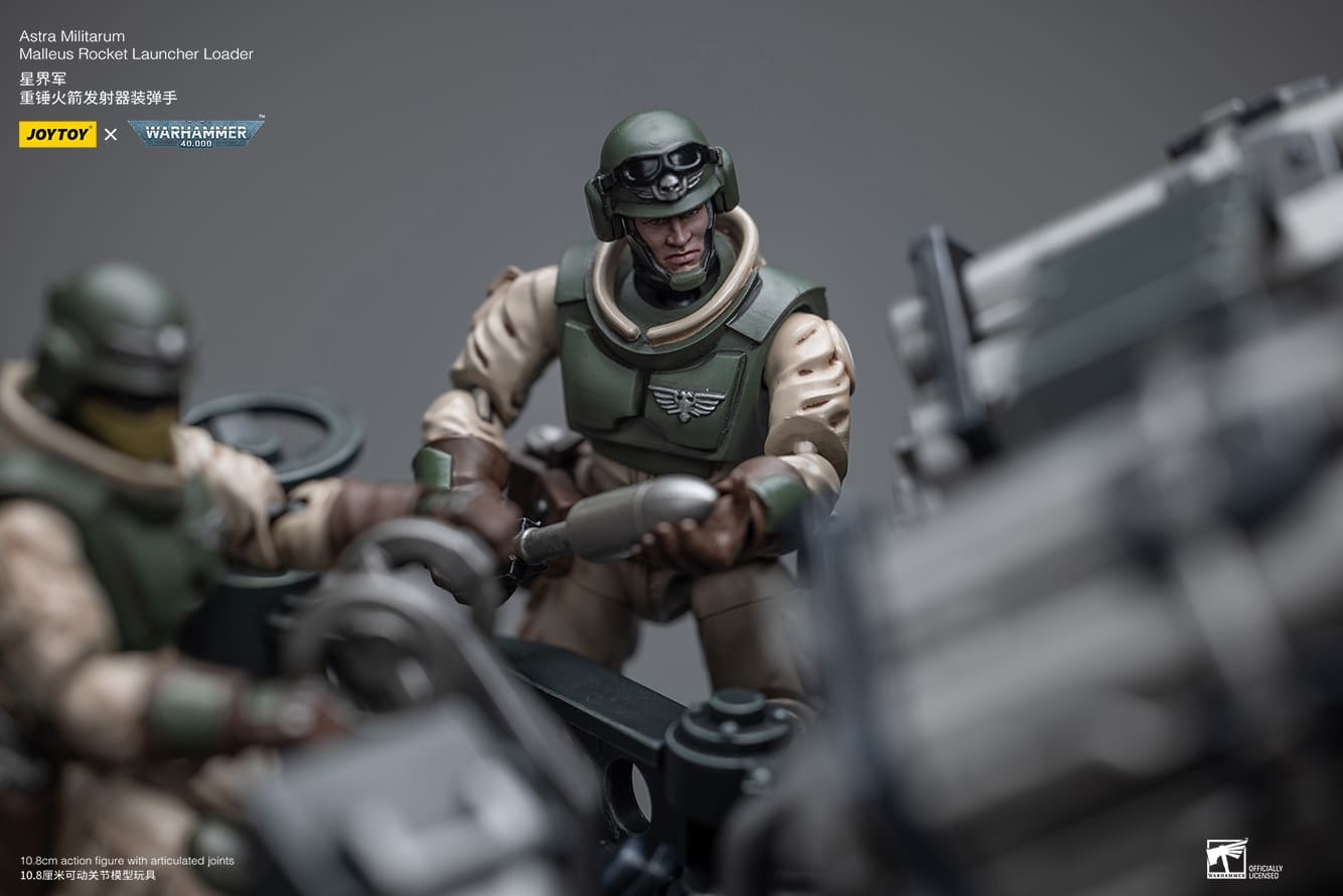 JoyToy WH40K Astra Militarum Ordnance Team with Malleus Rocket Launcher