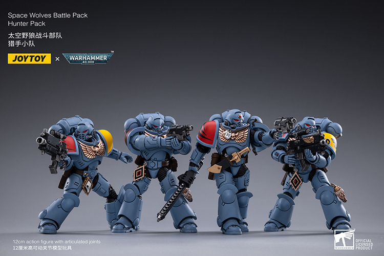 Joytoy×Warhammer SPACE WOLVES HUTER PACK JoyToy WH40K Space Wolves Battle Pack Hunter Pack – Joytoy Figure