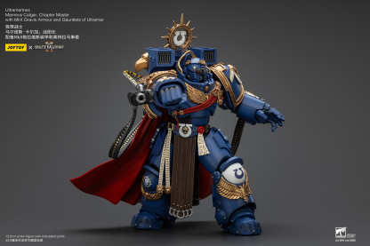 JoyToy WH40K Ultramarines Marneus Calgar, Chapter Master with MKX Gravis Armour and Gauntlets of Ultramar