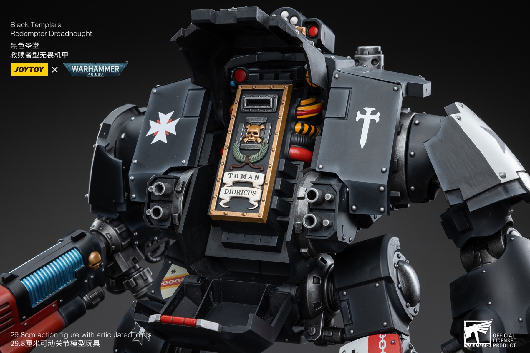 JoyToy WH40K Black Templars Redemptor Dreadnought