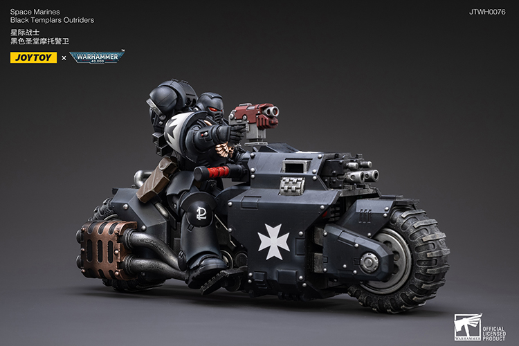 JoyToy WH40K Space Marines Black Templars Outrider Valtus