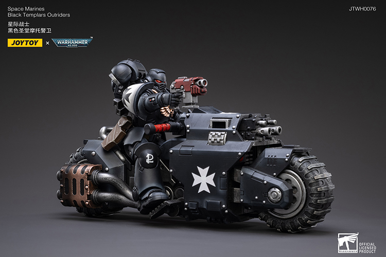 JoyToy WH40K Space Marines Black Templars Outrider Valtus