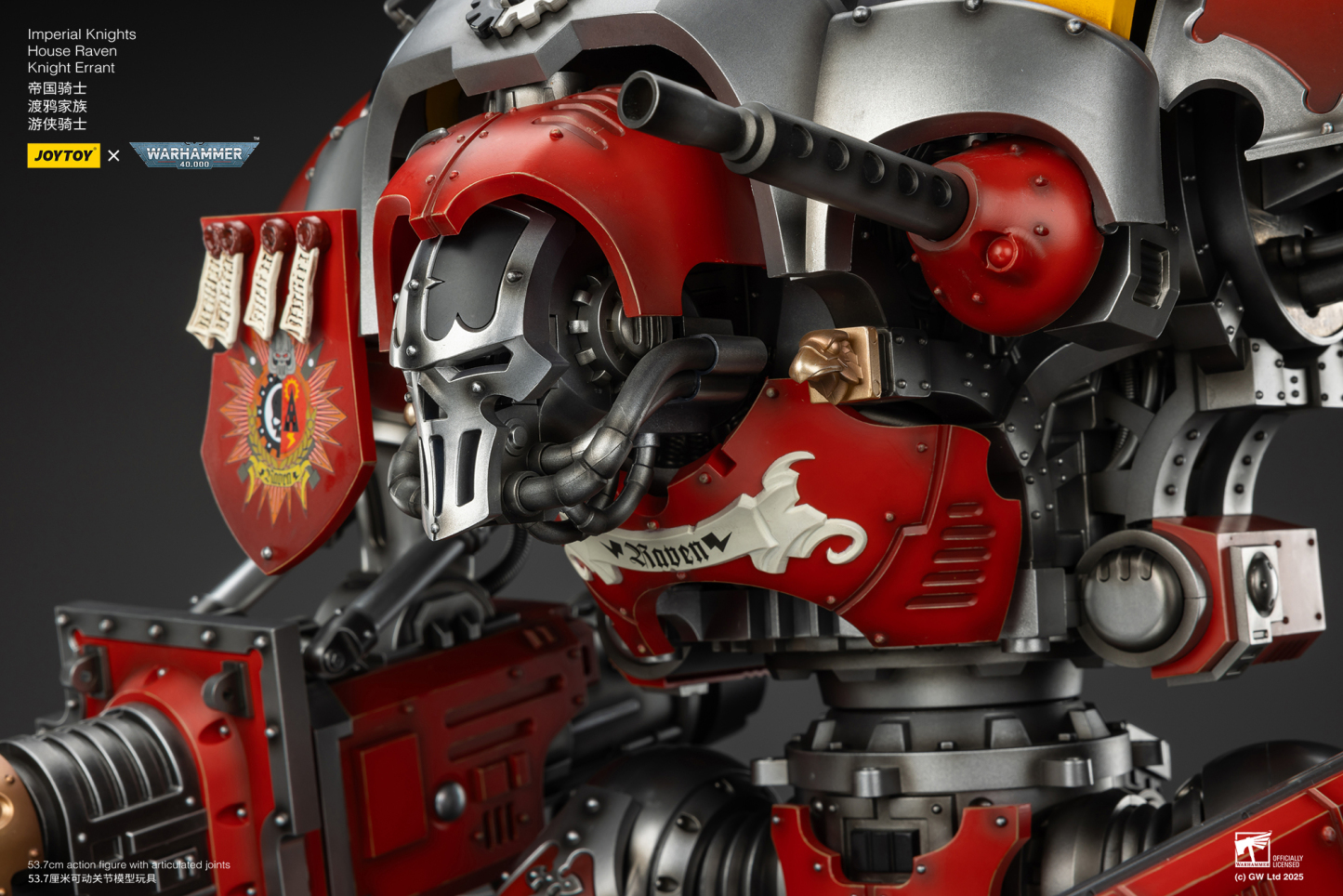 JOYTOY Imperial Knights House Raven Knight Errant WH40K